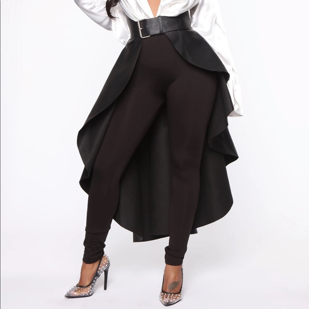 Fashion Nova Faux Leather Skirt Belt